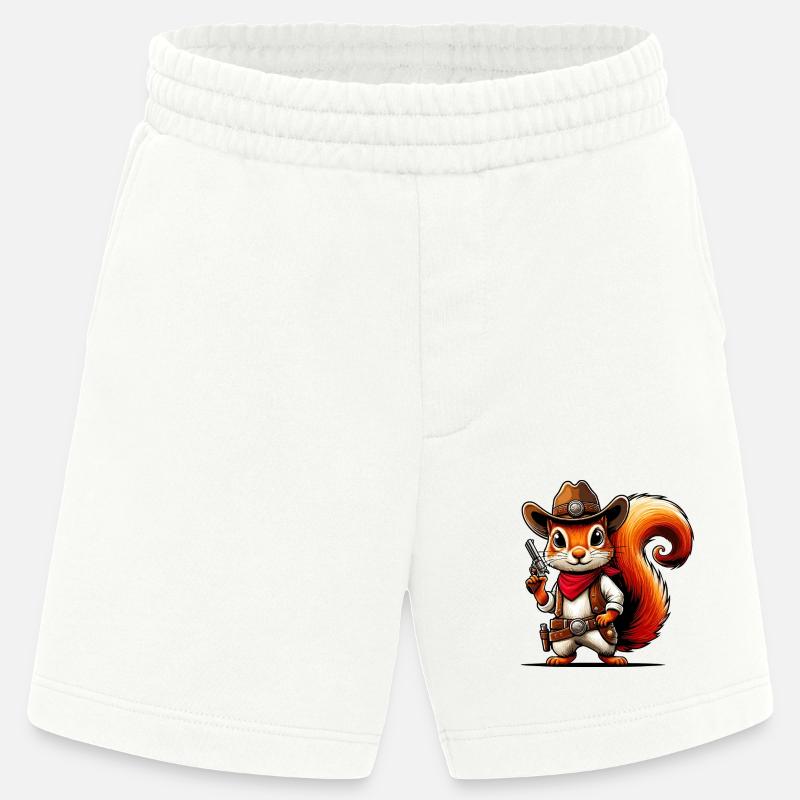 Cowboy Eichhoernchen - Heavyweight Shorts - made by SPREAD  - OFF WHITE