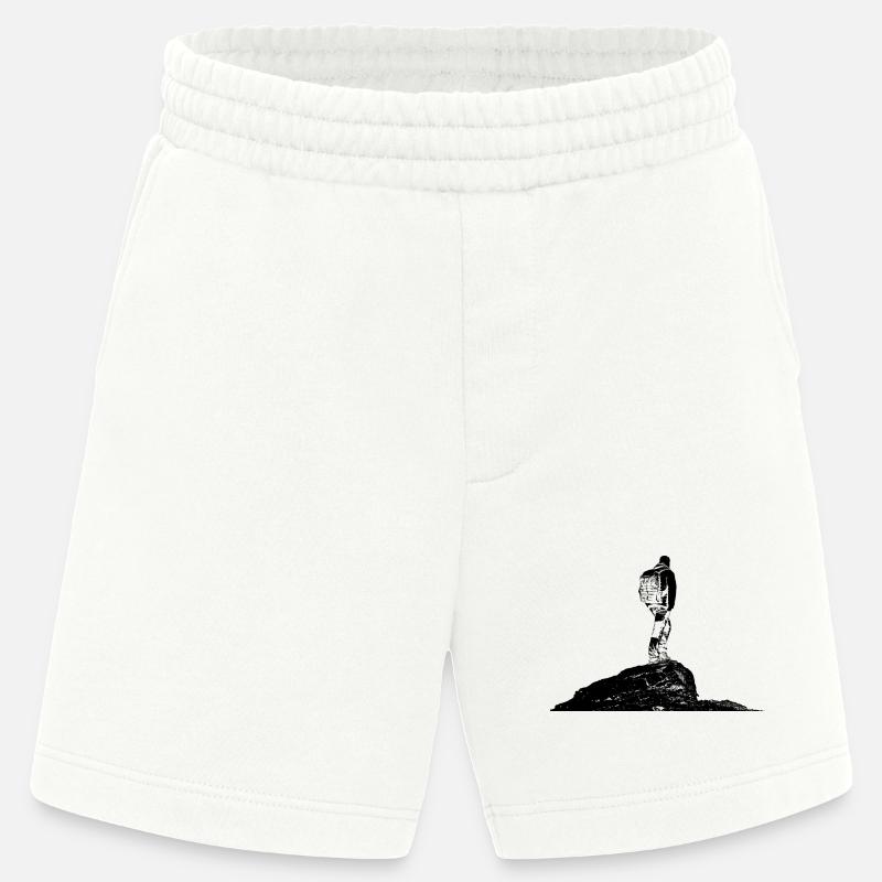 Wanderer auf einem Berg - Heavyweight Shorts - made by SPREAD - OFF WHITE