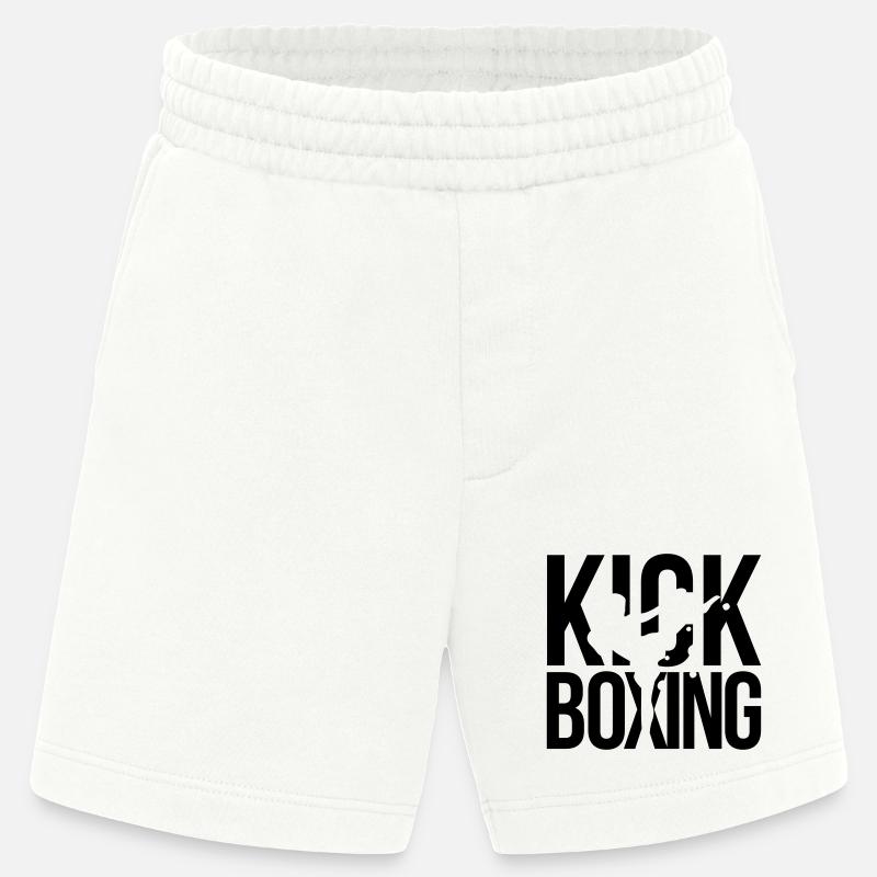 boxe kick boxing - Short bio épais fabriqué en UE - OFF WHITE