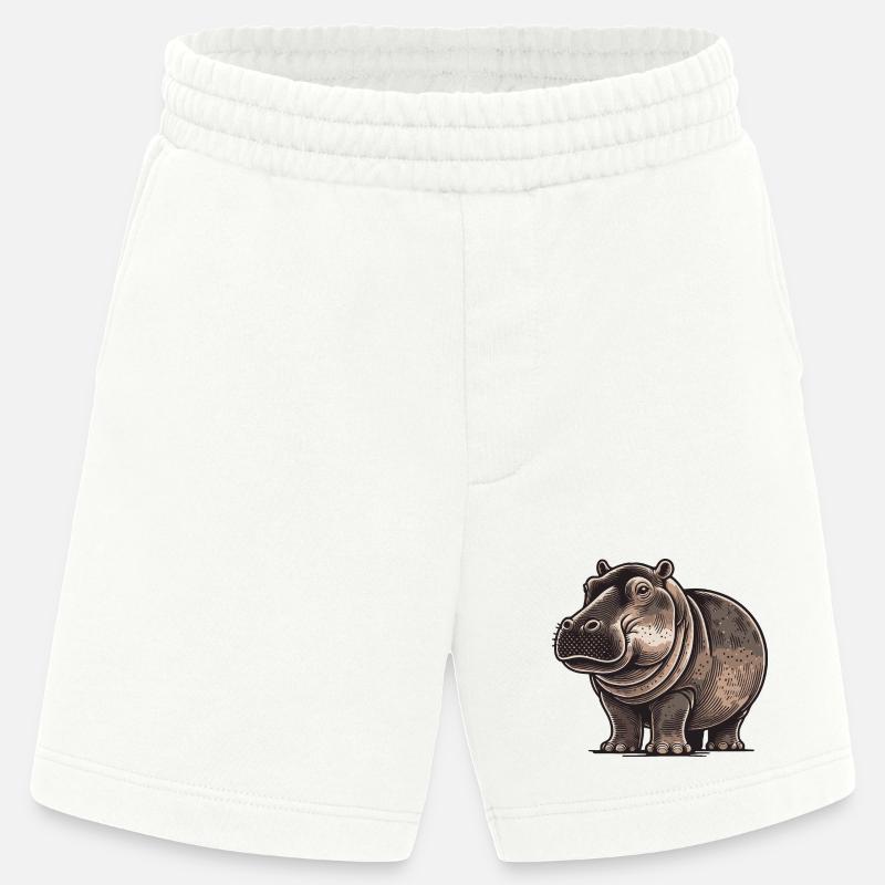 Nilpferd - Heavyweight Shorts - made by SPREAD  - OFF WHITE