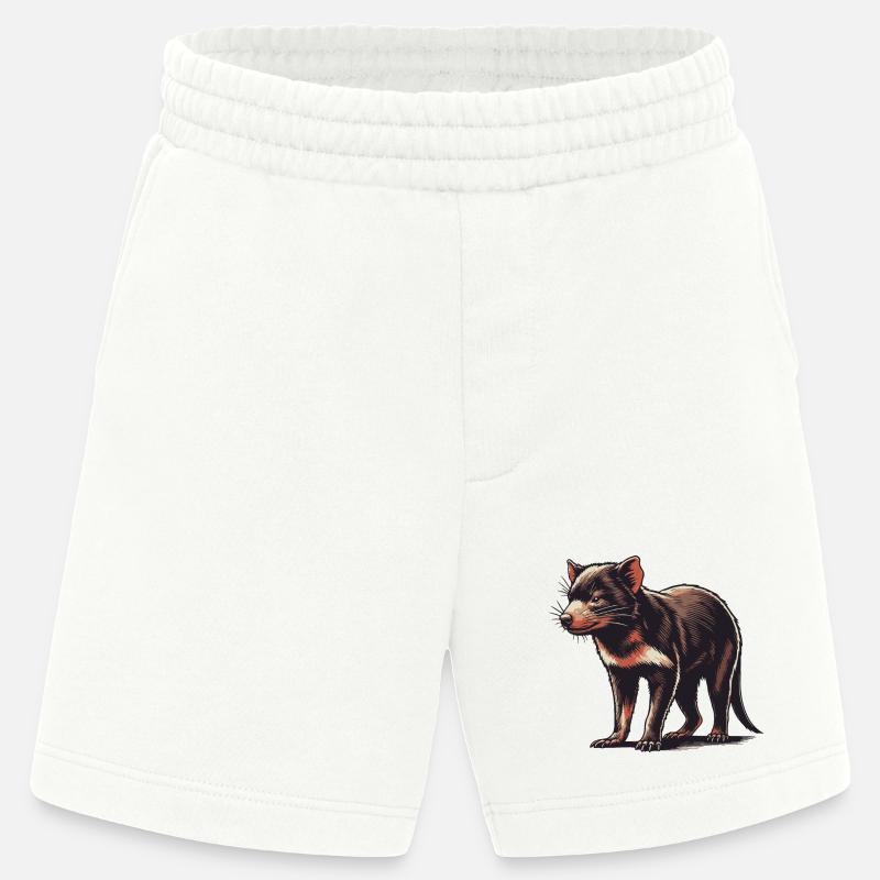 Tasmanian devil - Heavyweight Shorts - made by SPREAD - OFF WHITE