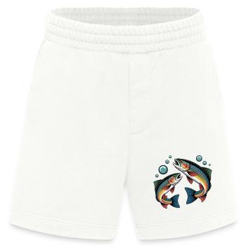 Springende Forellen - Heavyweight Shorts - made by SPREAD  - OFF WHITE - Vorne