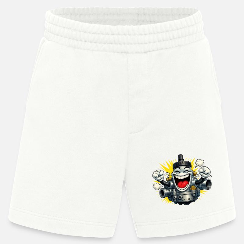 Vergaser Mofa Fun - Heavyweight Shorts - made by SPREAD  - OFF WHITE