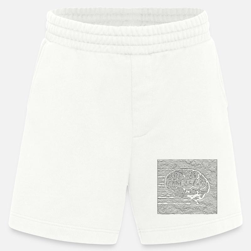 Tranquil Brain - Black - Short bio épais fabriqué en UE - OFF WHITE
