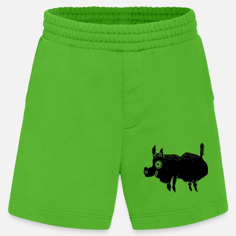 Wild boar - Heavyweight Shorts - made by SPREAD  - Apple Neon