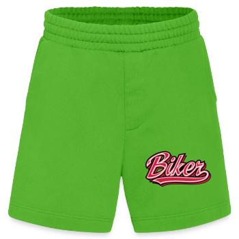 Biker - Heavyweight Shorts - made by SPREAD  - Apple Neon - Vorne