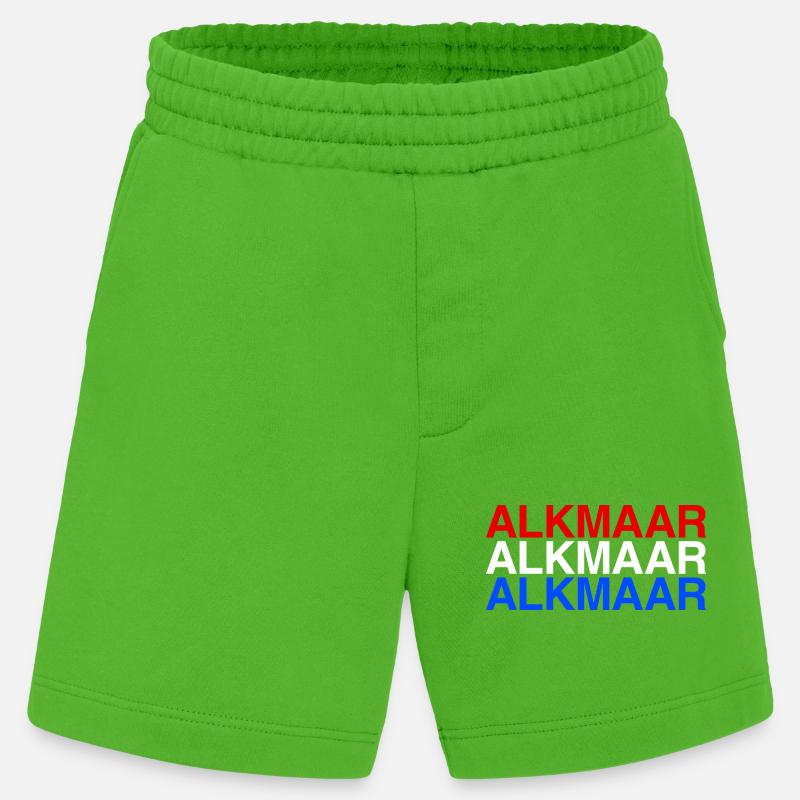 ALKMAAR Pays-Bas Drapeau des Pays-Bas - Short bio épais fabriqué en UE - Apple Neon