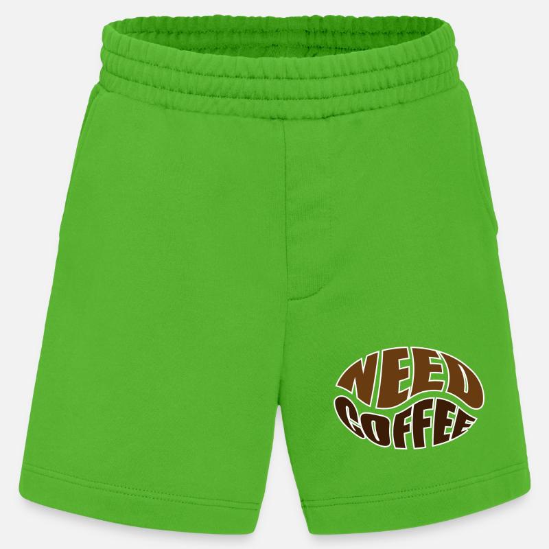Kaffeebohne coffee bean need coffee - Heavyweight Shorts - made by SPREAD  - Apple Neon