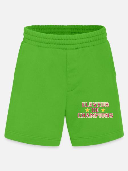 Eleveur de Champions - Short bio épais fabriqué en UE - Apple Neon
