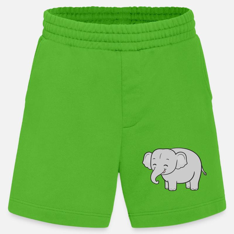 Elefant Elefanten - Heavyweight Shorts - made by SPREAD  - Apple Neon