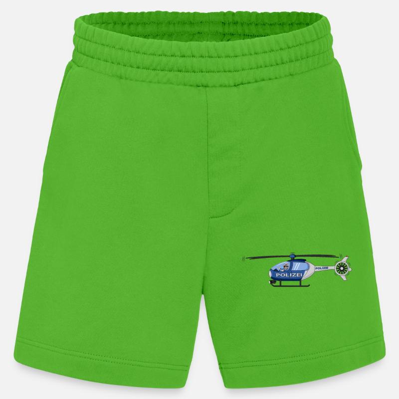Polizei Hubschrauber Pilot - Heavyweight Shorts - made by SPREAD  - Apple Neon
