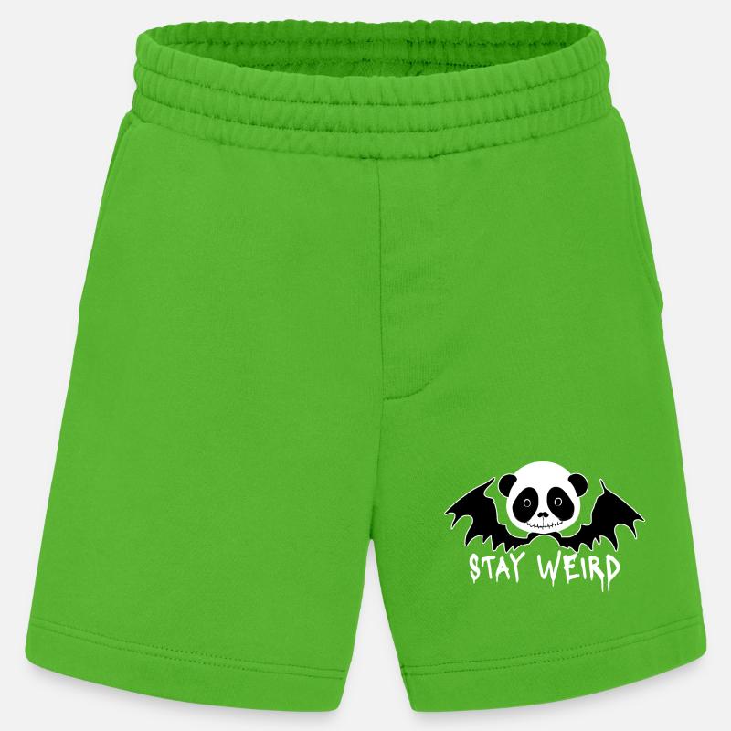 Restez bizarre Goth Panda - Short bio épais fabriqué en UE - Apple Neon