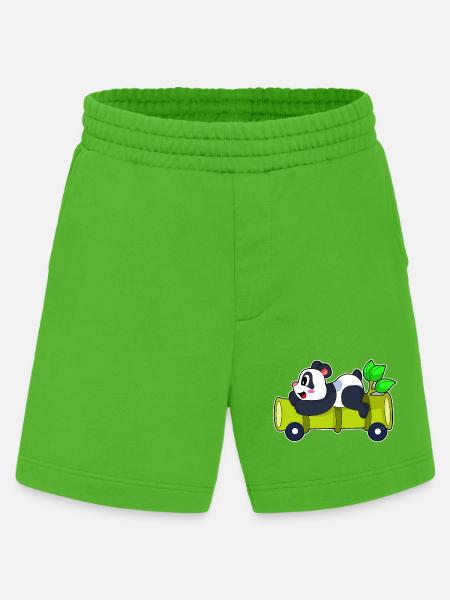 Panda Auto - Heavyweight Shorts - made by SPREAD - Apple Neon