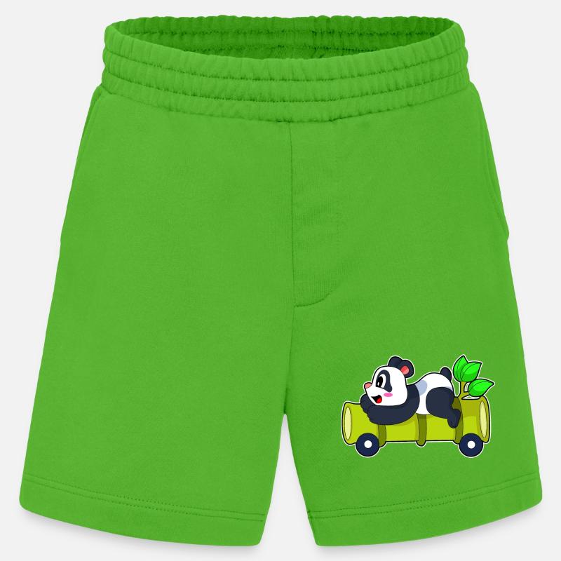 Panda Auto - Heavyweight Shorts - made by SPREAD - Apple Neon