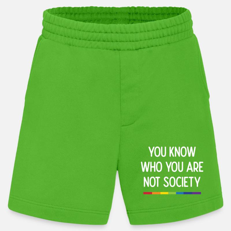 Lebe mit Stolz - Heavyweight Shorts - made by SPREAD  - Apple Neon