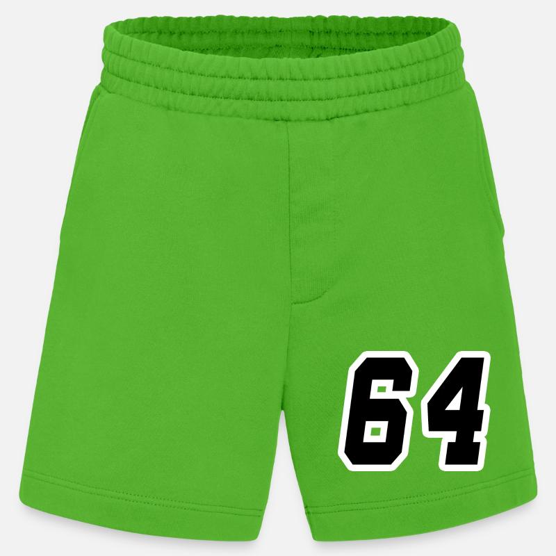 Nummer vierundsechzig 64 - Heavyweight Shorts - made by SPREAD  - Apple Neon