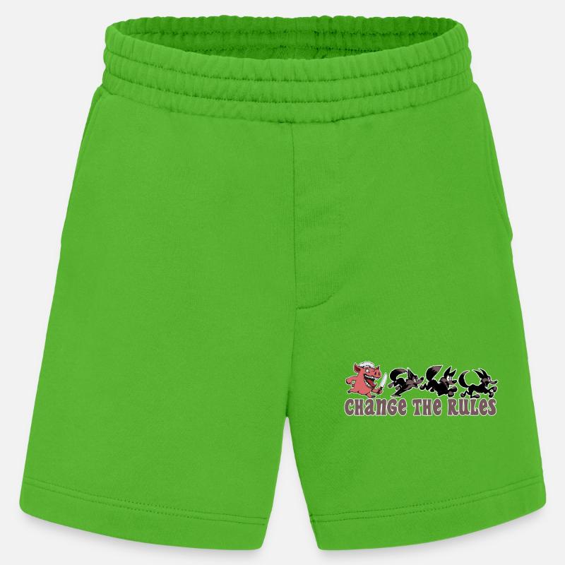 Pig changes the rules! - Heavyweight Shorts - made by SPREAD  - Apple Neon