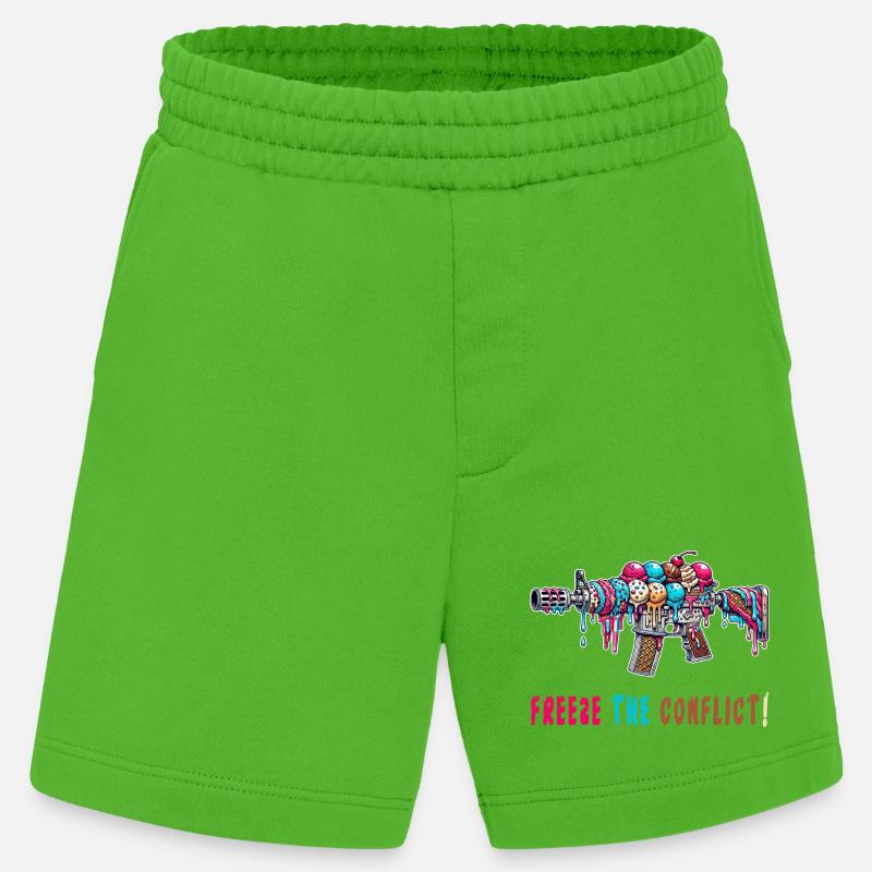 Konflikt eingefrieren Eiscreme - Heavyweight Shorts - made by SPREAD  - Apple Neon