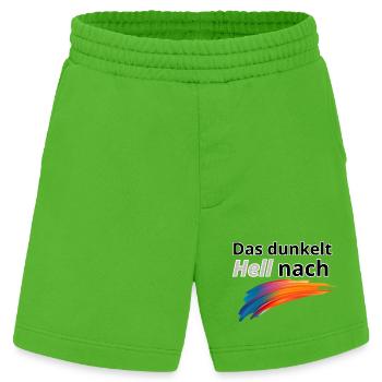 Das Dunkelt hell nach - Heavyweight Shorts - made by SPREAD  - Apple Neon - Vorne
