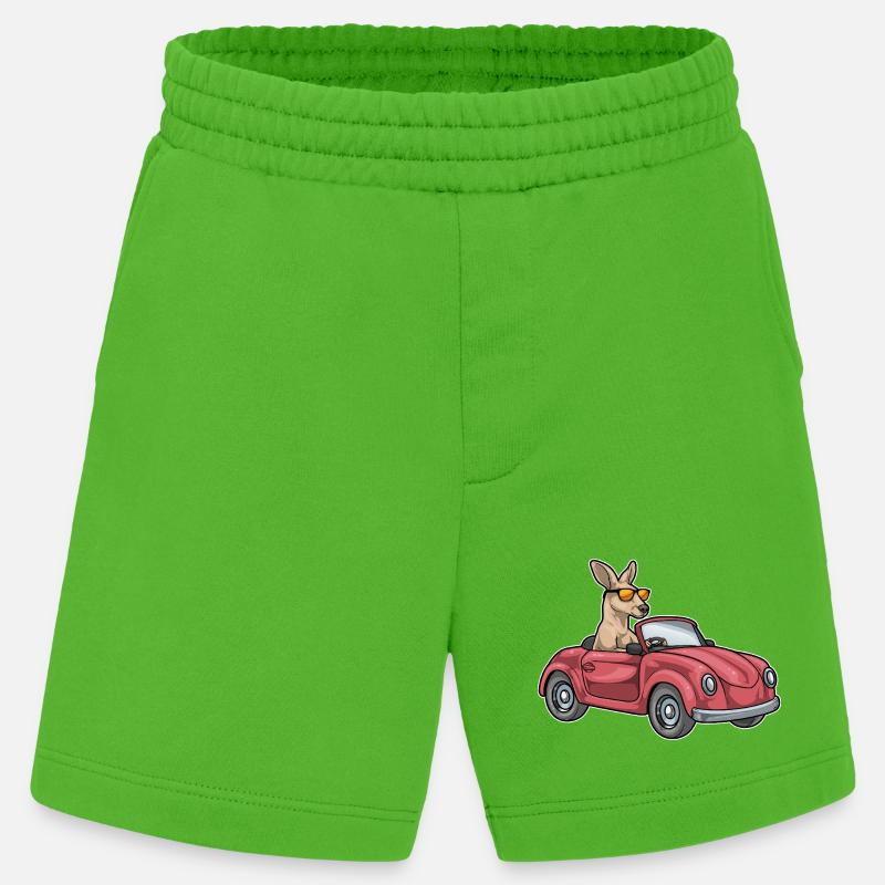 Känguru Auto - Heavyweight Shorts - made by SPREAD  - Apple Neon
