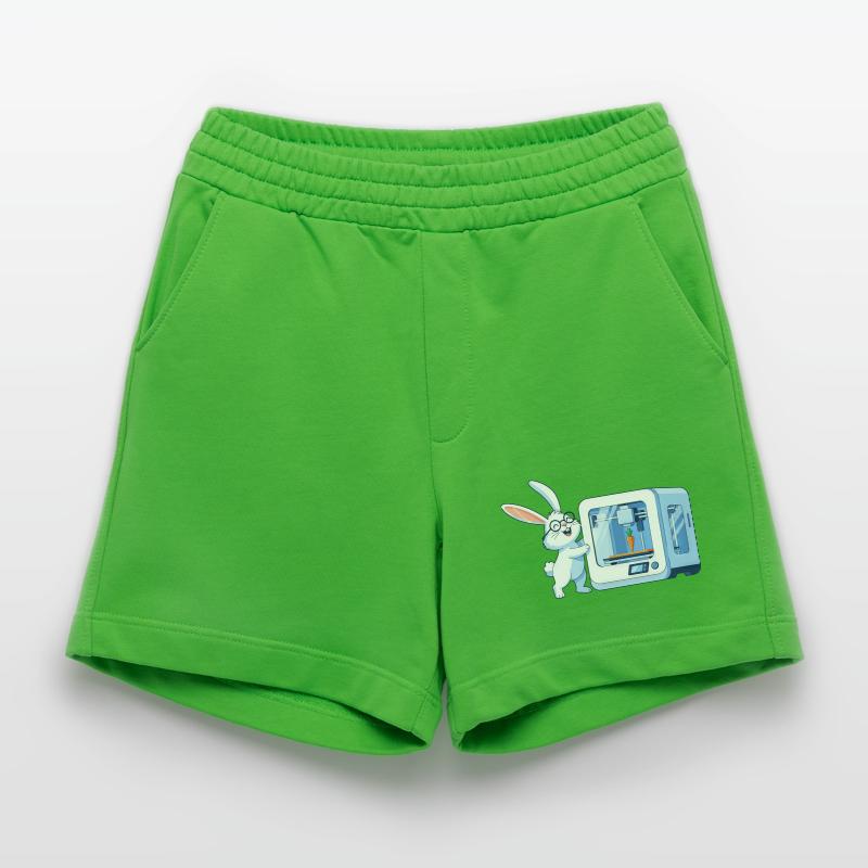 Funny Rabbit Nerd Programmer 3D Printer Heavyweight Shorts - made by SPREAD 