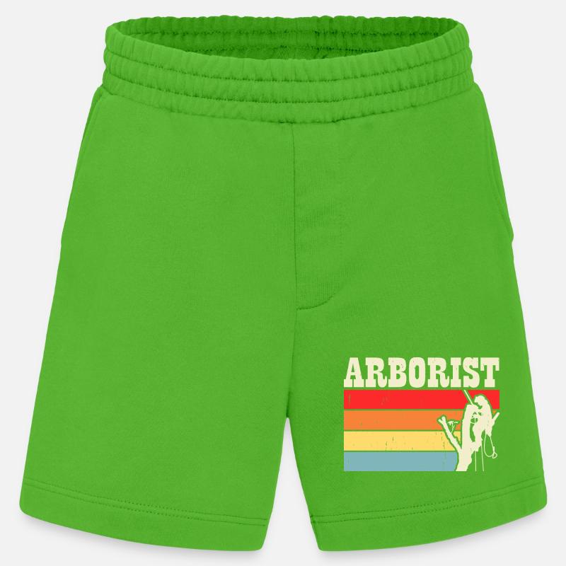 Baumpfleger Holzarbeiter Waldarbeiter Geschenk - Heavyweight Shorts - made by SPREAD  - Apple Neon