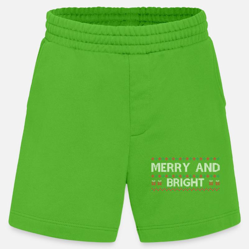 Hässlicher Weihnachtspullover Hässliches Weihnachtsgeschenk-Idee - Heavyweight Shorts - made by SPREAD - Apple Neon