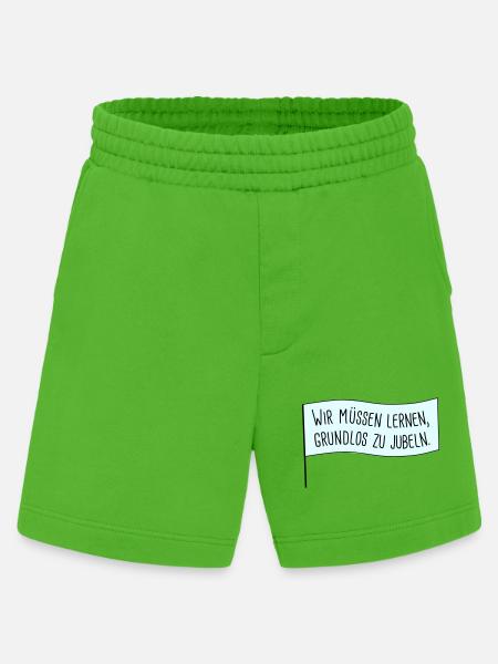 Grundlos jubeln - Heavyweight Shorts - made by SPREAD - Apple Neon