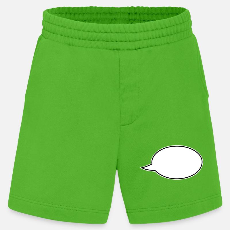 Sprechblase Comic rechts - Heavyweight Shorts - made by SPREAD  - Apple Neon