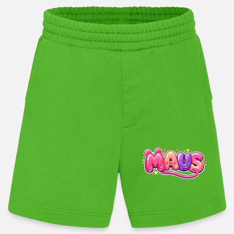 Karnevalsmaus Kostüm Lustig Karneval Köln Geschenk - Heavyweight Shorts - made by SPREAD  - Apple Neon