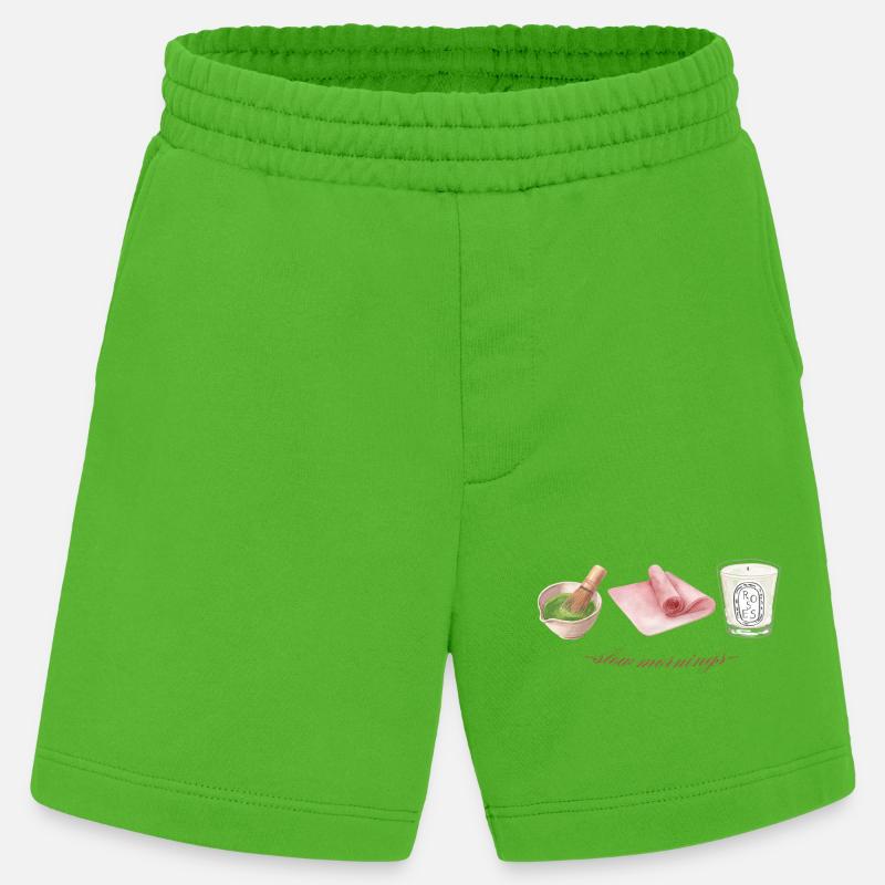 Langsame Morgen - Heavyweight Shorts - made by SPREAD  - Apple Neon
