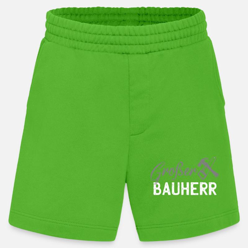 Silhouette d’outil de construction - Short bio épais fabriqué en UE - Apple Neon