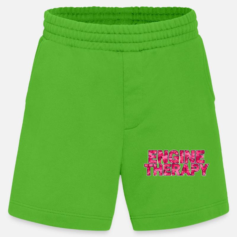Engine Therapy Car Scene Style - Heavyweight Shorts - made by SPREAD  - Apple Neon
