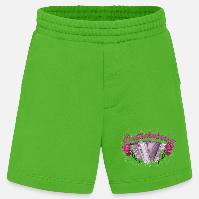 Squeeze Bride - Harmonica with Roses - Heavyweight Shorts - made by SPREAD  - Apple Neon