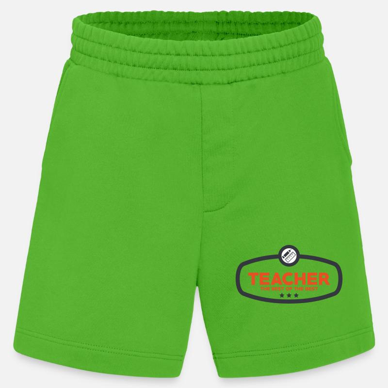 Der beste Lehrer: Ret-Schul-Abzeichendesign - Heavyweight Shorts - made by SPREAD  - Apple Neon