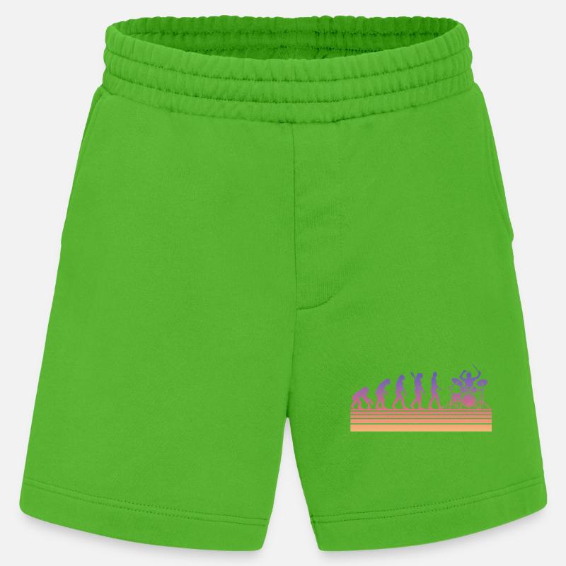 Schlagzeuger Evolution - Heavyweight Shorts - made by SPREAD  - Apple Neon