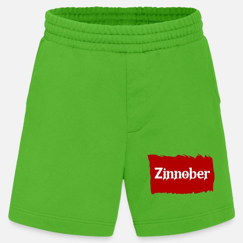 Cinabro - Pantaloncini ecologici Heavyweight Made in UE - Apple Neon