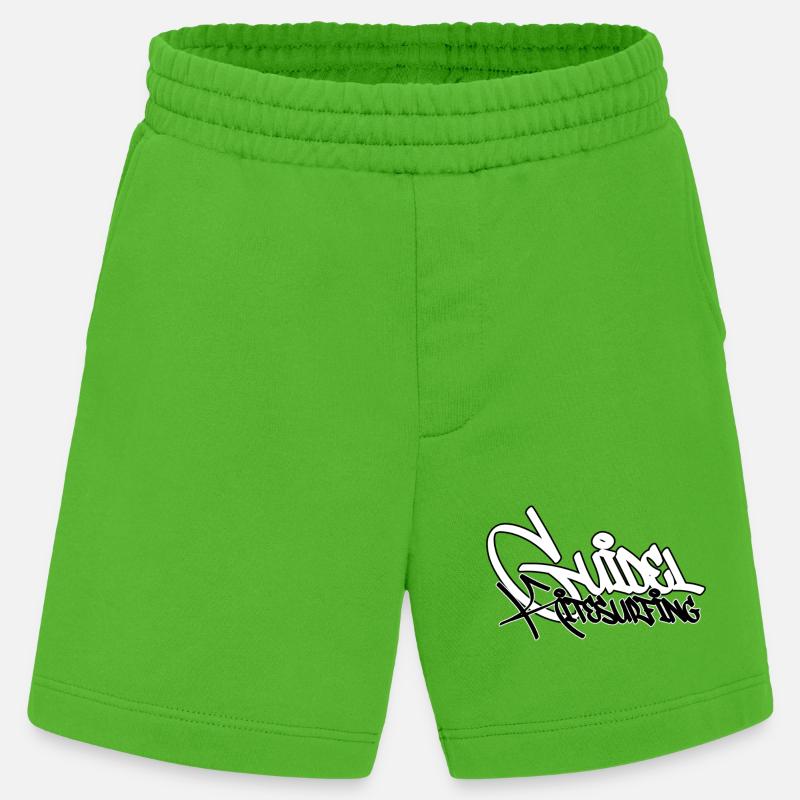 Surf Graffiti Kontrast-Tippfehler - Heavyweight Shorts - made by SPREAD  - Apple Neon