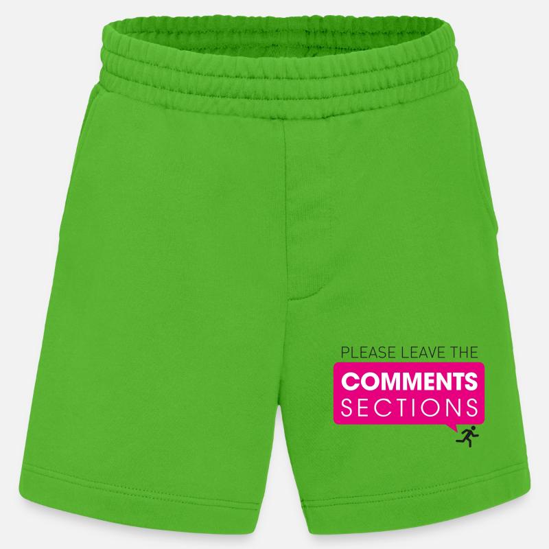 Please Leave The Comments Section - Heavyweight Shorts - made by SPREAD - Apple Neon