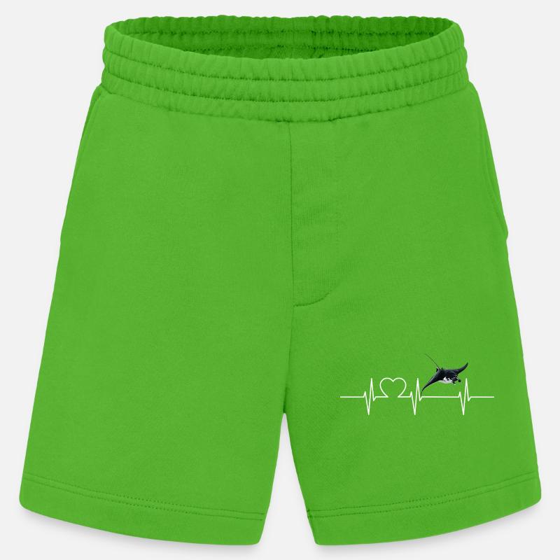 Rochen Mantarochen - Heavyweight Shorts - made by SPREAD - Apple Neon