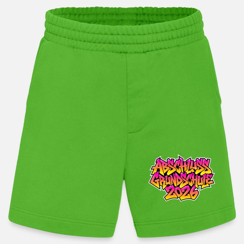 Elementary School Graduation 2026 Graffiti - Heavyweight Shorts - made by SPREAD  - Apple Neon