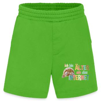Älter als das Internet - Schildkröte - Heavyweight Shorts - made by SPREAD  - Apple Neon - Vorne