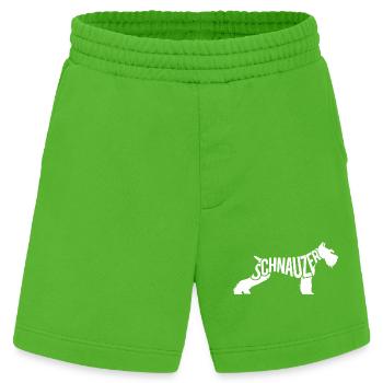 Schnauzer Hund Liebhaber Riesenschnauzer Fan - Heavyweight Shorts - made by SPREAD  - Apple Neon - Vorne