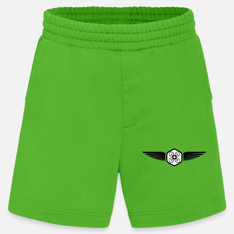 UAV PILOT - Heavyweight Shorts - made by SPREAD - Apple Neon