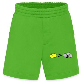 Äpfel Birnen Vergleich - Heavyweight Shorts - made by SPREAD  - Apple Neon - Vorne