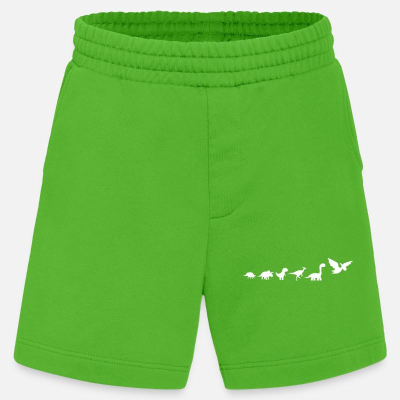 Dinosaur Evolution - Heavyweight Shorts - made by SPREAD  - Apple Neon