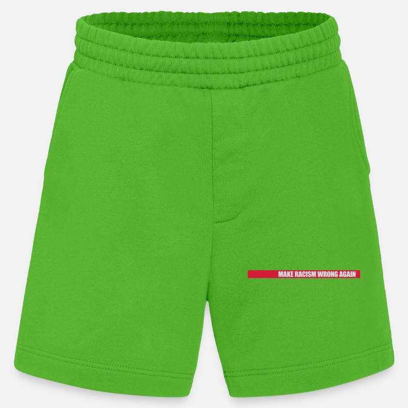 make racism wrong again - Heavyweight Shorts - made by SPREAD  - Apple Neon