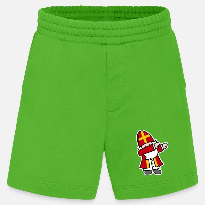 Sinterklaas Saint / Nicholas Dab Dabbing - Heavyweight Shorts - made by SPREAD  - Apple Neon