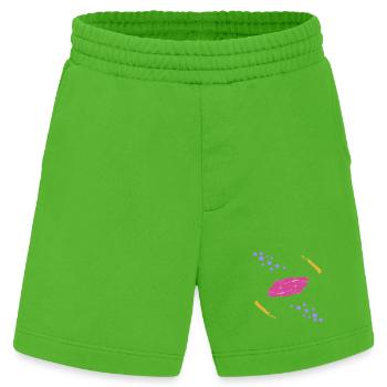 Kometen umkreisen ihren Planeten - Heavyweight Shorts - made by SPREAD  - Apple Neon - Vorne