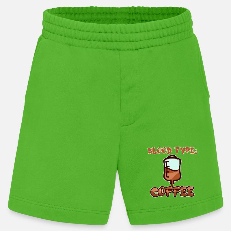 Koffein Humorvoll Kaffee Statement Kaffeetrinker - Heavyweight Shorts - made by SPREAD - Apple Neon